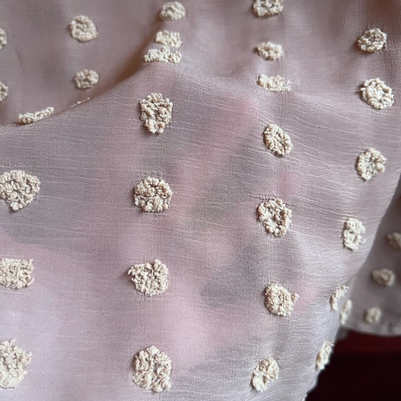 Tan button up blouses size large, never worn. - Picture 8 of 9